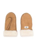 UGG Kids gants fourrés à logo - Tons neutres