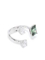 Swarovski Mesmera crystal-embellished ring - Argent