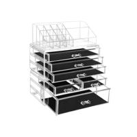 Cosmetische organizer met 6 lades, Transparant