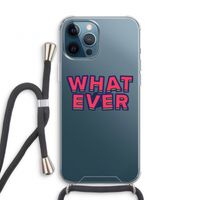 Whatever: iPhone 12 Pro Transparant Hoesje met koord