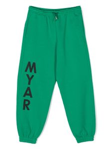 Myar Trainingsbroek met logoprint - Groen