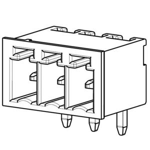 TE Connectivity 284512-2 Female behuizing (board) Totaal aantal polen: 2 Rastermaat: 3.50 mm Inhoud: 1 stuk(s)