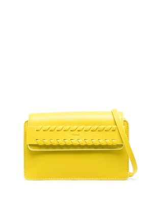Chloé pochette Mony à détails de surpiqûres - Jaune