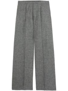 R13 pantalon ample Inverted à plis creux - Gris