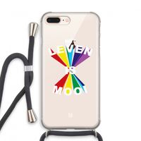 Het Leven Is Mooi: iPhone 7 PLUS Transparant Hoesje met koord