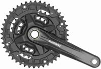 Crankstel 6/7/8 speed Shimano Tourney FC-TY501 met 175mm crankarm 48 x 38 x 28T - zwart
