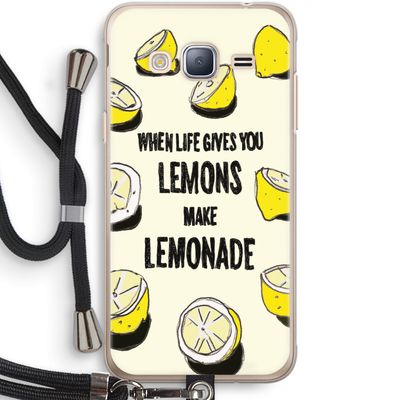 Lemonade: Samsung Galaxy J3 (2016) Transparant Hoesje met koord