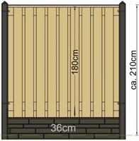Berton paal IJssel gecoat tussenmodel 308 cm Tuindeco - Tuindeco