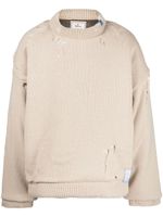 Maison MIHARA YASUHIRO sweat à patch logo - Tons neutres