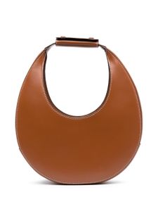 STAUD sac porté épaule Moon en cuir - Marron