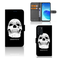 Telefoonhoesje met Naam OPPO Reno6 5G Skull Eyes