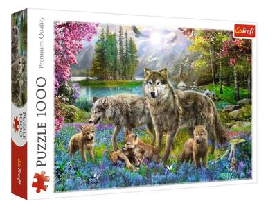 Puzzel 1000 pcs - Wolven bijeenkomst