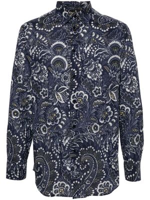 ETRO chemise à imprimé cachemire - Bleu