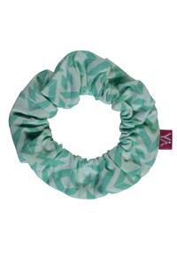 MAYCE Meisjes scrunchie - Mint groen AOP