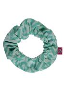 MAYCE Meisjes scrunchie - Mint groen AOP - thumbnail