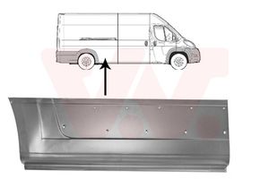 Zijwand VAN WEZEL, Inbouwplaats: Rechts achter, u.a. für Fiat, Peugeot, Citroën