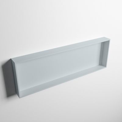 MONDIAZ EASY Nis 89,5x29,5cm in solid surface kleur Clay | Clay. 1 vak geschikt voor in- of opbouw