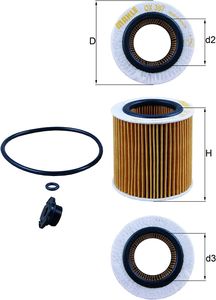 Oliefilter OX387D1