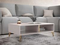 Salontafel PICSOU 100 cm kasjmier/goud