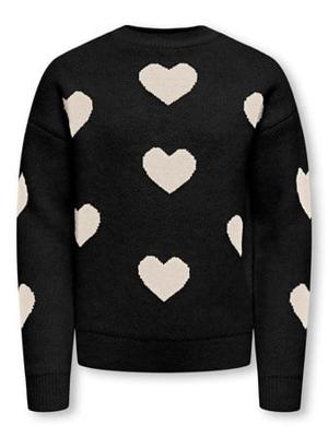 Kids ONLY winter sweater meisjes - zwart - KogNaja - regular fit, gebreid