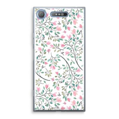 Sierlijke bloemen: Sony Xperia XZ1 Transparant Hoesje