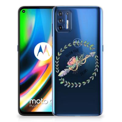 Motorola Moto G9 Plus Telefoonhoesje met Naam Boho Dreams Motorola Moto G9 Plus Telefoonhoesje met Naam Boho Dreams