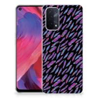 OPPO A93 5G | TPU bumper | Feathers Color