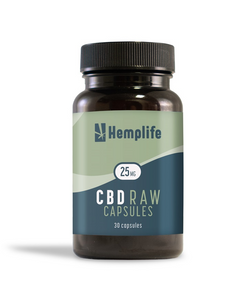 Hemplife CBD Raw 25mg Capsules