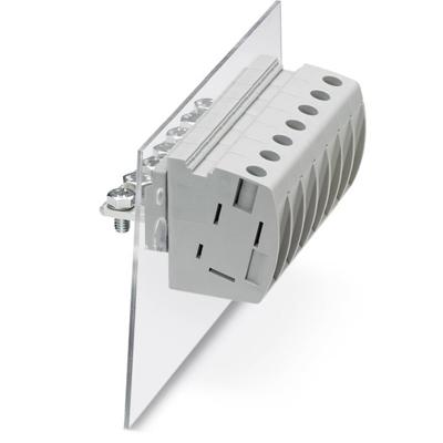 Phoenix Contact 3073500 Doorvoerklem 15.1 mm Schroeven Grijs 25 stuk(s)