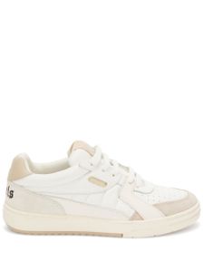 Palm Angels baskets University en cuir - Blanc