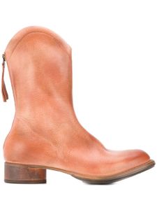 Cherevichkiotvichki bottines zippées d'inspiration Western - Rose