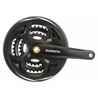 Shimano crankstel altus m311 7/8 speed 48x38x28t 175mm zwart blister