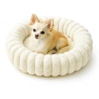 Pecco Ronde mand voor hond en kat - 45 cm - Wit rib