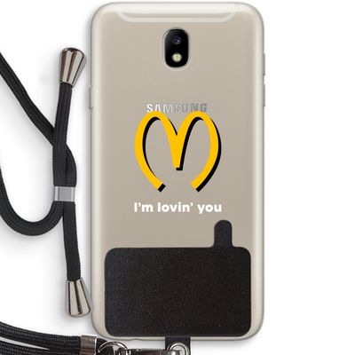 I'm lovin' you: Samsung Galaxy J7 (2017) Transparant Hoesje met koord