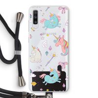 Fantasiewereld: Samsung Galaxy A70 Transparant Hoesje met koord Fantasiewereld: Samsung Galaxy A70 Transparant Hoesje met koord
