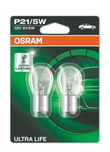 Gloeilamp P21/5W Ultra Life 21/5W [12V] (2 st.) OSRAM, Spanning (Volt)12V