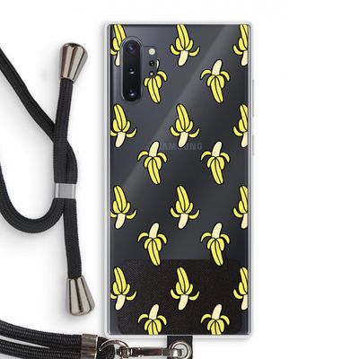 Bananas: Samsung Galaxy Note 10 Plus Transparant Hoesje met koord