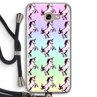 Musketon Unicorn: Samsung Galaxy A5 (2017) Transparant Hoesje met koord