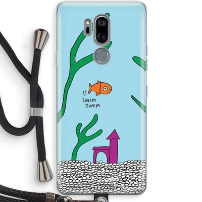 Aquarium: LG G7 Thinq Transparant Hoesje met koord