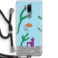 Aquarium: LG G7 Thinq Transparant Hoesje met koord