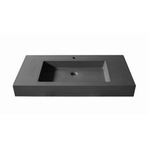 Opzet Wastafel Urbi et Orbi Plura uni 130 Beton 130x50x12 cm Bruin / Beige