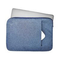 Lunso - Stijlvolle zachte neopreen sleeve hoes 11 inch - Lichtblauw