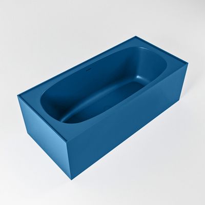 Vrijstaand bad Mondiaz Freeze | 180x85 cm | Solid surface | Ovaal | Jeans
