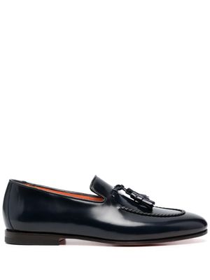 Santoni mocassins à glands - Bleu