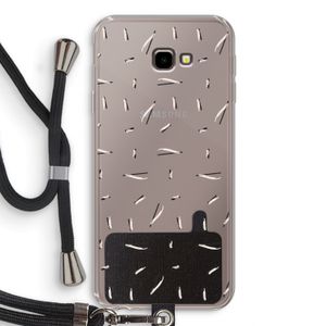 Hipster stripes: Samsung Galaxy J4 Plus Transparant Hoesje met koord