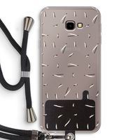 Hipster stripes: Samsung Galaxy J4 Plus Transparant Hoesje met koord
