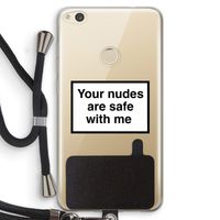 Safe with me: Huawei Ascend P8 Lite (2017) Transparant Hoesje met koord