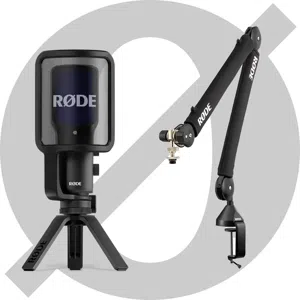 Rode USB ++ Bundle usb microfoon met broadcast arm