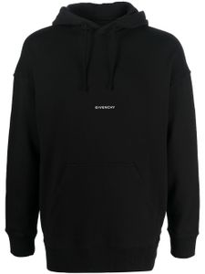 Givenchy hoodie à logo imprimé - Noir