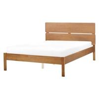 Beliani - BOISSET - Bed - Lichthout - 140 x 200 cm - Rubberhout